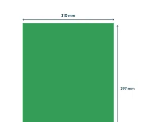 Gekleurde Etiketten 210x297mm A4 Groen 42524 1000 Vel - 3