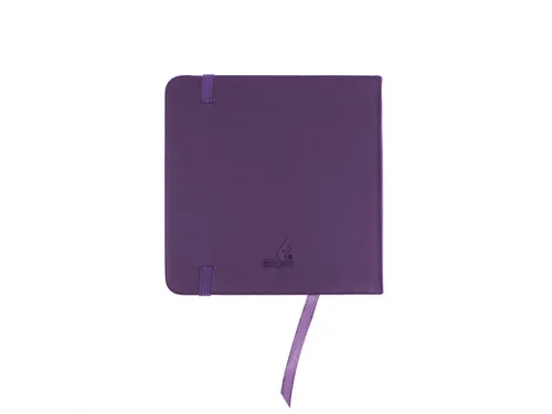 Schetsboek Kangaro 12x12cm purple heart PU HC 80 vel 140gr roomwit met
