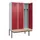 locker met bank,voor scheiding van kleding,HxBxD 2120x1200x815mm,3vak