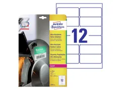 Etiket Avery Zweckform L7913-10 99.1x42.3 polyester wit 120 stuks
