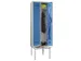 Armoire vestiaire avec banc,RAL7035,face avant RAL5012