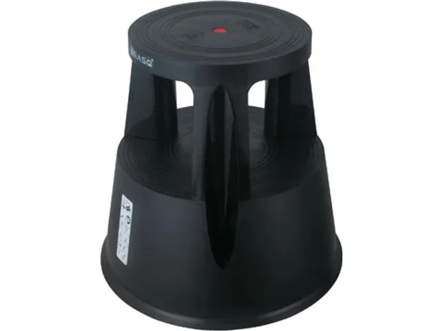 Tabouret Comfort, en plastique, noir