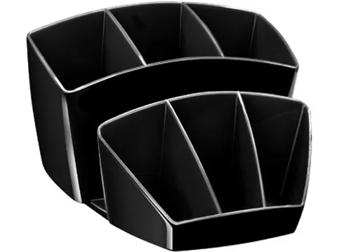 Mineral by Cep pennenbakje 8 vakjes zwart