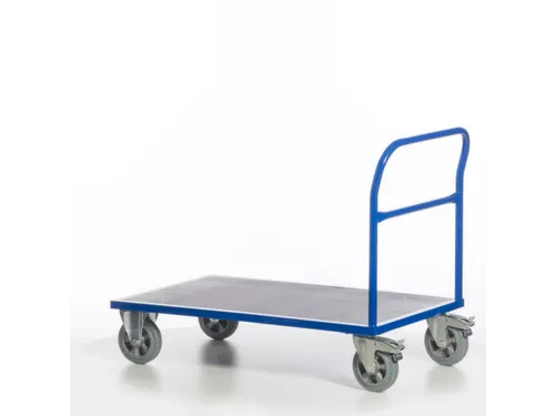 Platformwagen 1000kg Laadvlak Lxb 1200x800mm 1 Duwbeugel Ral 5010