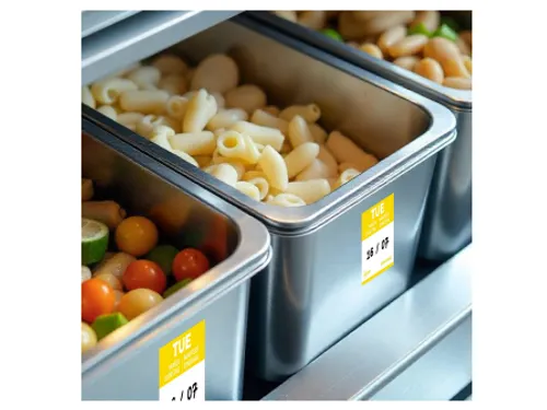 Etiket Avery HACCP dinsdag geel 40x56mm 500 stuks
