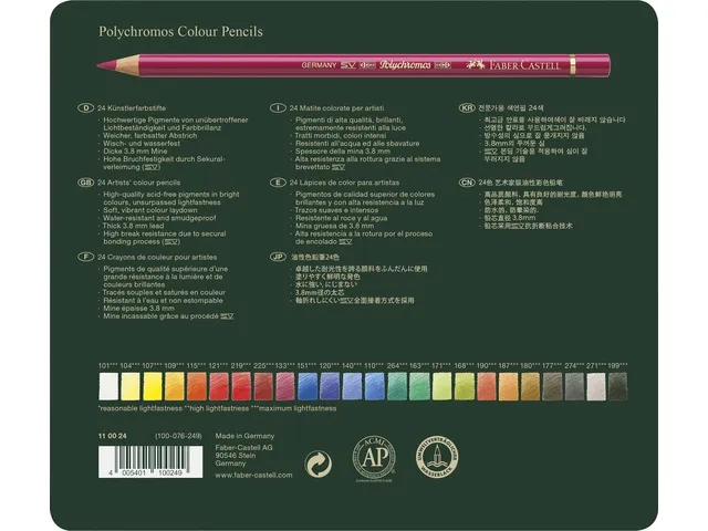 Polychromos Kleurpotloden Etui 24 Stuks