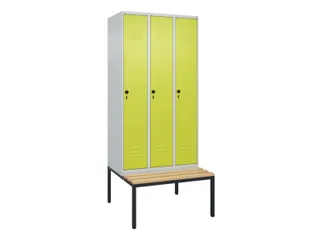 Dekenkist Classic+ 3 vakken 30cm 212x90x81.5cm Lichtgrijs/Lichtgroen - 1