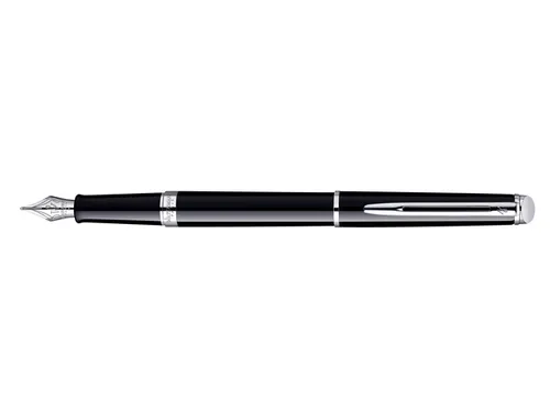 Vulpen Waterman Hémisphère Black lacquer CT Medium blauwe inkt
