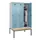 locker met bank,HxBxD 2120x1200x815mm,3vak,vak B 400mm,draaigrendel