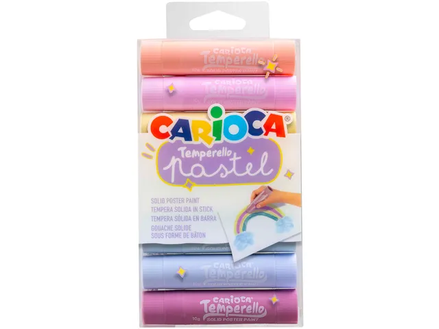 Verfstift Carioca Temperello set à 8 pastelkleuren
