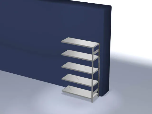 systeemstelling,aanbouwveld,HxBxD 2000x1310x535mm,vakl. 330kg