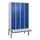 locker met bank,HxBxD 2120x1200x815mm,4vak,vak B 300mm,cil.-slot