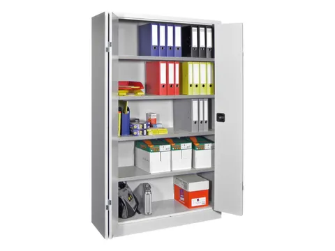 Armoire grand espace à portes pliantes RAL7035 façade RAL7035