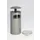 Combi-asbak H x Ø 1110x445mm 2inworpopeningen dak staal zilverkleurig