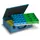 Assortimentskoffer Plaatstaal 36boxen Polystyrol 133x472x340mm Ral5007