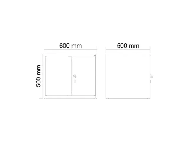 opzetkast,v. locker voor scheiding van kleding,2vak.,vak B 300mm