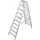 dubbele ladder,beide zijden,2x10treden m. R13-laag,treden met profiel