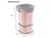 Sigma Home food to go lunchbeker 0,95L roze - 11,5x11,5x18,5cm