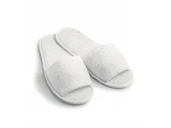 Hotelslipper met open neus Wit 100 paar met papieren wikkel