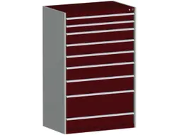 Ladekast 1600x1050x650mm 9laden 75kg Kleur Ral3004