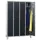 lockerkast,HxBxD 1850x1200x500mm,4vak,RAL7035,front RAL7035