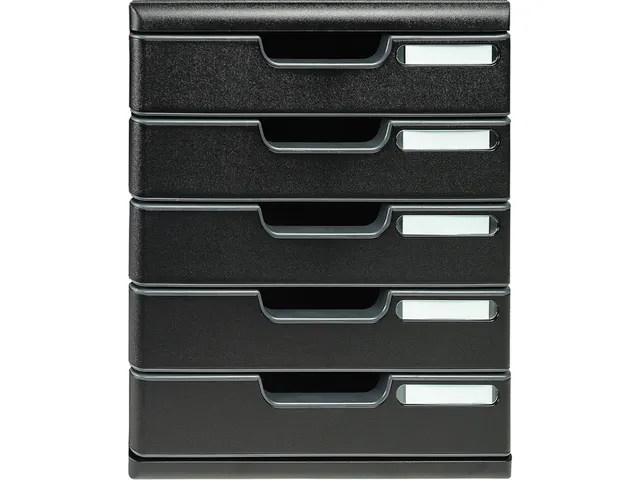 Ladenblok MODULO A4 5 laden Ecoblack Zwart