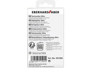 Markeerstift Eberhard Faber natural 6st. vierkant in etui - 2