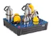 bac de rétention,p. bidons,vol. rétention 80l,HxlxP 180x784x784mm