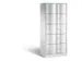 armoire multicases,corps RAL7035,face avant RAL7035