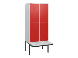 Dubbeldekse dekenkist,HxBxD 1950x800x815mm,2x2vak.,vak B 400mm - 1