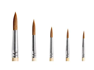 Penseel Qrea synthetisch haar set à 5 breedtes - 9