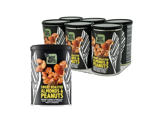 Cacahuètes NoyNuts sucrées et grillées avec des amandes boîte 135g