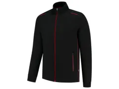 OUTLET Tricorp 302702 Sweatvest Accent Zwart/rood maat XXL
