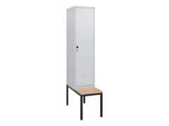 locker met bank,HxBxD 1950x400x815mm,1vak,vak B 400mm,draaigrendel