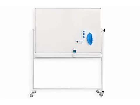 Mobiel magnetisch whiteboard 120x180cm emaille met starterkit