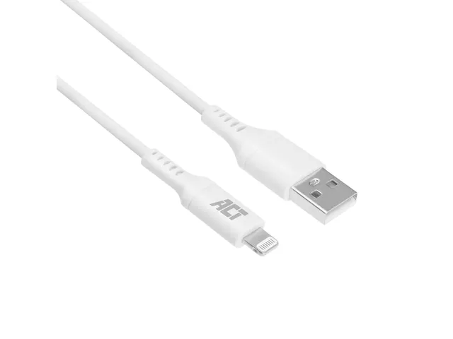 Kabel ACT USB 2.0 naar Lightning laad -en data 1 meter
