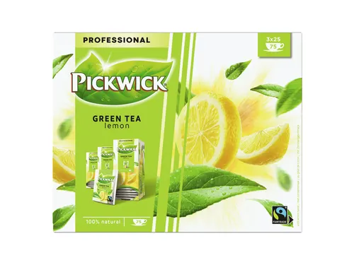 Groene Thee Pickwick Fair Trade green lemon 25x1.5gr