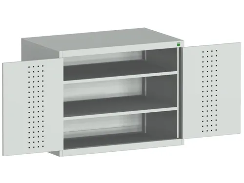 kast met geperforeerde platen,HxBxD 800x1050x650mm,2xStalen bodem