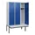 locker met bank,HxBxD 1950x1200x815mm,3vak,vak B 400mm,draaigrendel