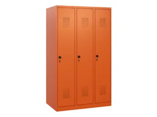 schoollocker,HxBxD 1530x900x500mm,3vak,vak B 300mm,draaigrendel - 2