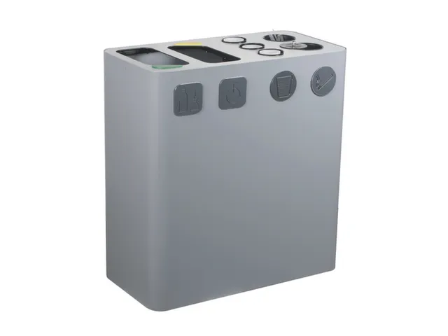 Afvalverzamelstation,2X100L,Romp Grijs