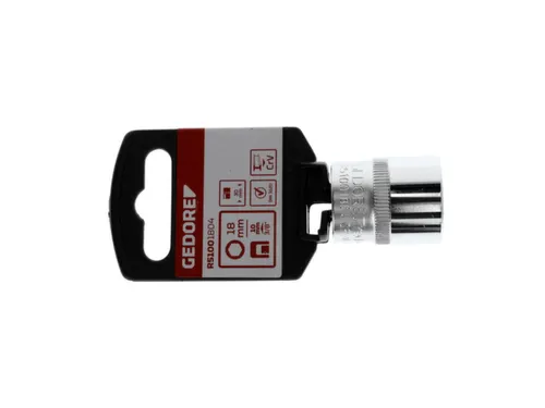 R51001804 Dopsleutelbit 3/8 inch zeskant 18mm lengte 30mm