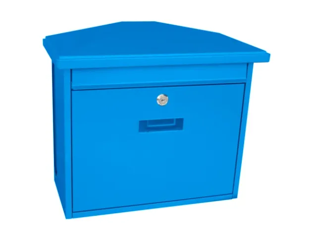 Wandbrievenbus Zamoran Blauw Staal