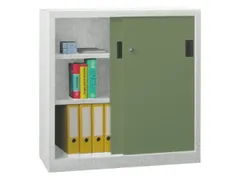 Schuifdeurkast Hxbxd 1000x1000x400mm 2 Oh Ral7035 Front Ral6011