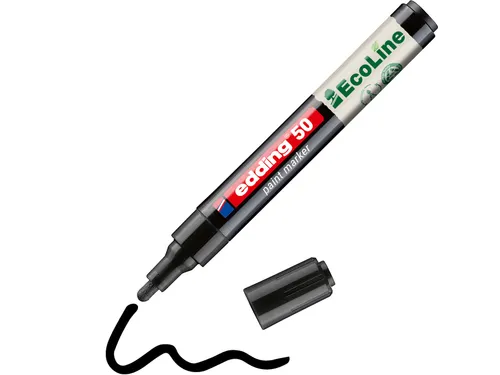 Paintmarker edding 50 EcoLine op waterbasis 2-3mm zwart