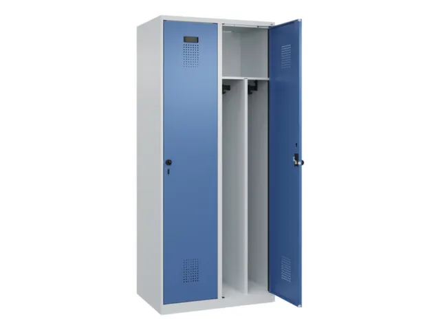 locker voor scheiding van kleding,HxBxD 1850x800x500mm,2vak