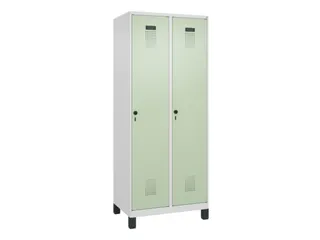locker,HxBxD 1950x800x500mm,2vak,vak B 400mm,draaigrendel,voeten - 2