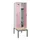 locker met bank,HxBxD 2120x600x815mm,2vak,vak B 300mm,draaigrendel
