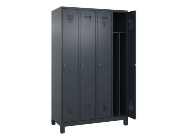 locker voor scheiding van kleding,HxBxD 1950x1200x500mm,4vak