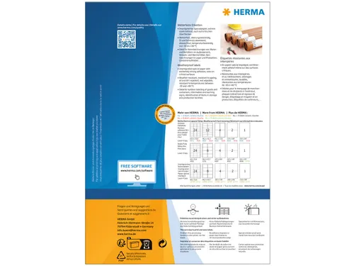 HERMA 10793 Weerbestendige etiketten A4 99,1x67,7mm Wit 640 stuks
